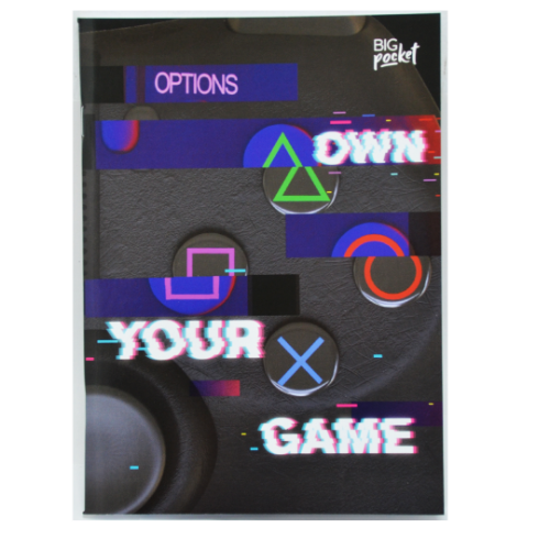 CUADERNO 17X22 TAPA FLEXIBLE ABROCHADO GAME ZONE X 48 HOJAS - Imagen 3